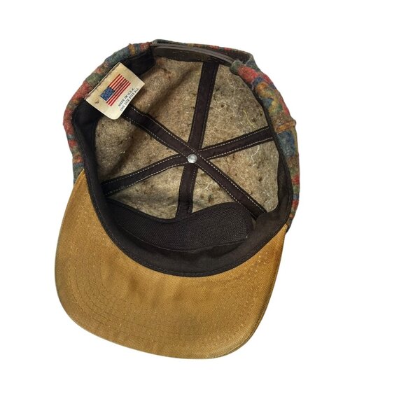 Carhartt Vintage Snapback Hat Cap Aztec Blanket USA Made 80's Distressed Retro - Picture 7 of 11
